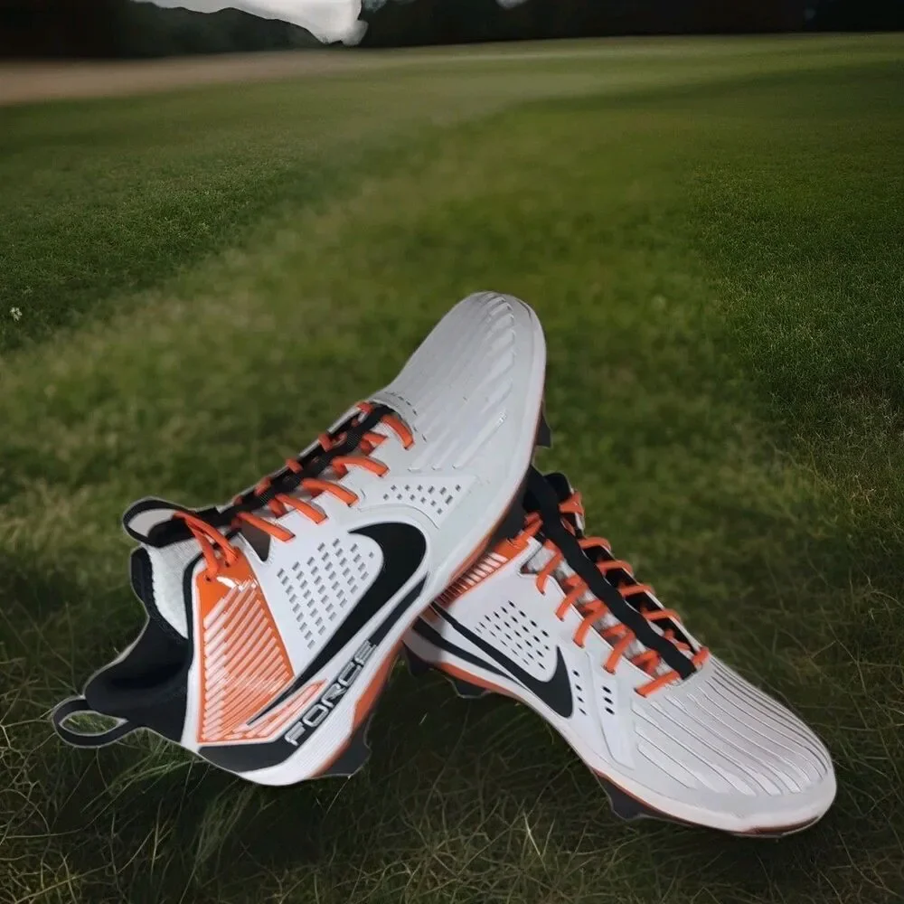 Nike Force Savage Pro 3 Football Cleats Mens 15 White Orange DA5453-106 NWOB